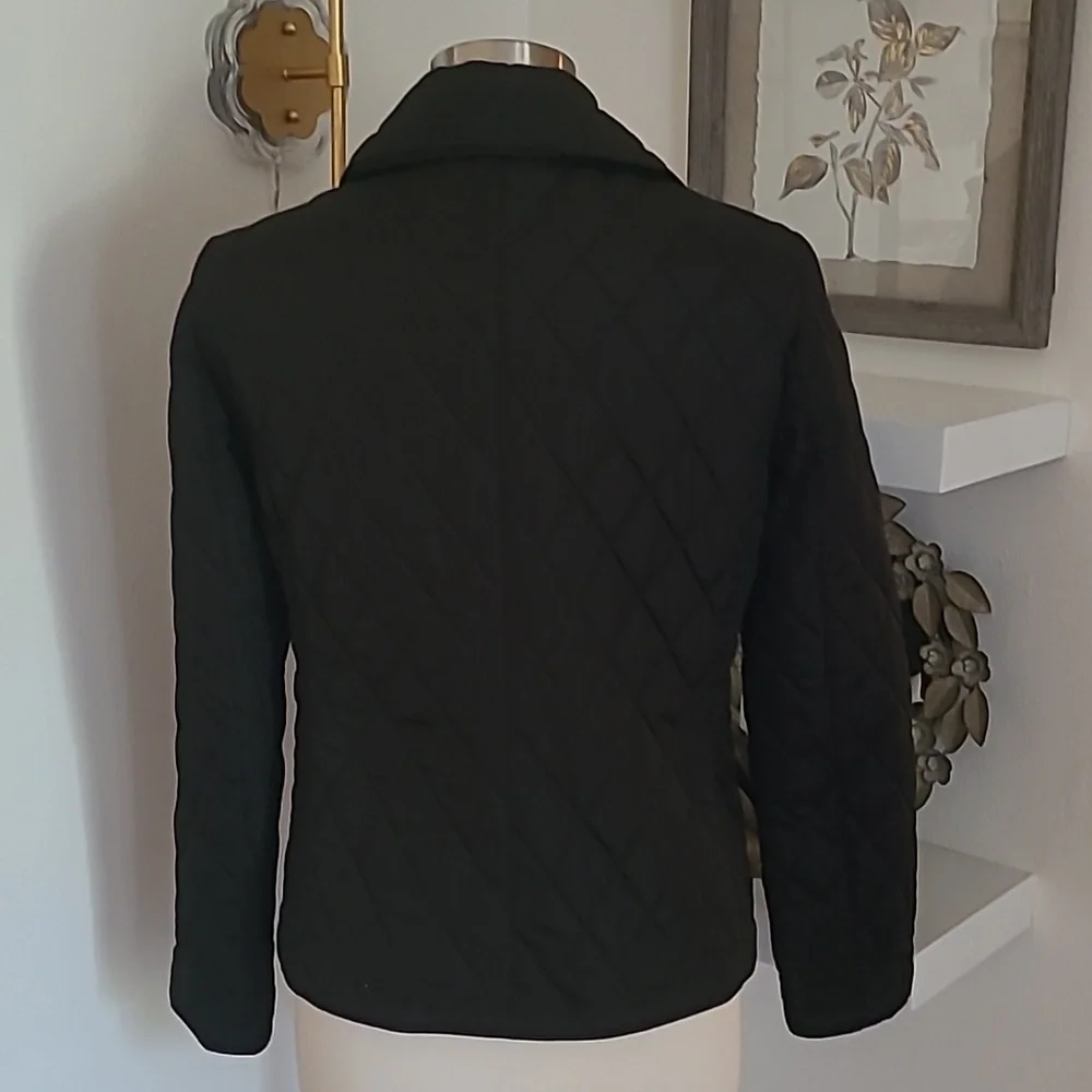 Michael Kors Black Quilted Puffer Jacket Size Small